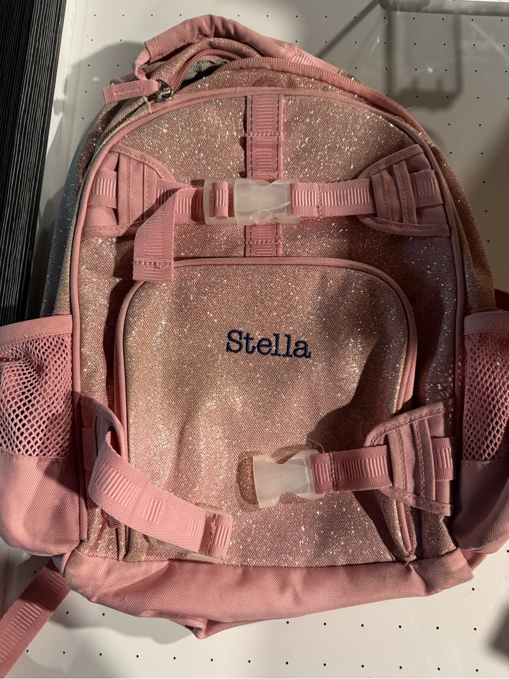 Stella Kids Glitter Pink Pottery Barn Backpack